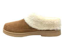 Clarks Women's Faux Fur Clog Indoor and Outdoor Slipper (8M US, Cognac)