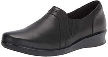 Clarks Women's Hope Lynn Loafer, Black Leather, 9.5