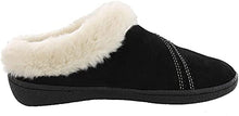 CLARKS Women's Rebecca Winter Slippers (8 M US, Black Suede)