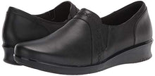 Clarks Women's Hope Lynn Loafer, Black Leather, 9.5