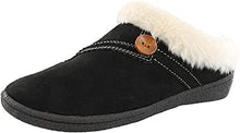 CLARKS Women's Rebecca Winter Slippers (8 M US, Black Suede)