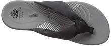 Clarks Women's Arla Glison Flip-Flop, Black Fabric, 9 Medium US
