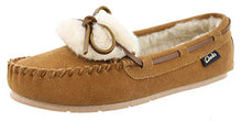 CLARKS Women's Holly Faux Fur Slippers (11 M US, Cinnamon Suede)