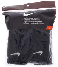 NIKE Unisex Performance Cushion Crew Socks with Bag (6 Pairs), Black/White, Medium