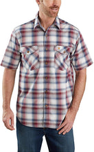 Carhartt Men's 104173 Rugged Flex Relaxed Fit Lightweight Plaid Shirt - 2X-Large Regular - Dark Barn Red