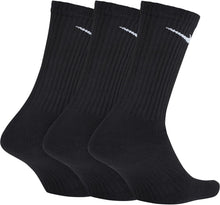 NIKE Unisex Performance Cushion Crew Socks with Bag (6 Pairs), Black/White, Medium