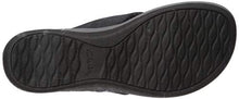 Clarks Women's Arla Glison Flip-Flop, Black Fabric, 9 Medium US