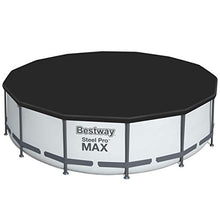 Bestway 5613HE Steel Pro MAX 14 x 4 Foot Outdoor Circle Frame Above Ground Round Swimming Pool Set with Ladder and Filter Pump