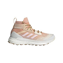 adidas Women's Terrex Free Hiker Primeblue Hiking Shoes, Ambient Blush/Clear Pink/Wonder White - 9.5