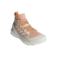 adidas Women's Terrex Free Hiker Primeblue Hiking Shoes, Ambient Blush/Clear Pink/Wonder White - 8.5