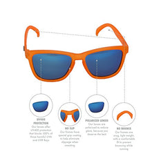 goodr RUNNING SUNGLASSES - (Orange w/Blue Lens)
