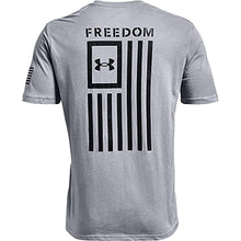 Under Armour Men's Standard New Freedom Flag T-Shirt, Steel Medium Heather (035)/Black, X-Large Tall
