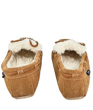 Clarks Holly Folded Tongue Moccasin Slipper Indoor Outdoor House Slippers Cinnamon (Cinnamon, 9)