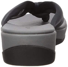 Clarks Women's Arla Glison Flip-Flop, Black Fabric, 9 Medium US