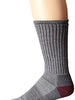 Woolrich Men's Ten Mile Hiker Crew Sock, Gray/Red Rock, Sock - Large, Pack of 2