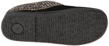Clarks Women's Knit Scuff Slipper, Black, 8 M US