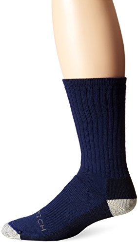 Woolrich Men's Ten Mile Hiker Crew Sock 2-Pack, Dark Denim, Sock Size:10-13/Shoe Size: 6-12