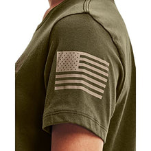 Under Armour Women's New Freedom Flag T-Shirt , Marine Od Green (390)/Desert Sand , X-Small
