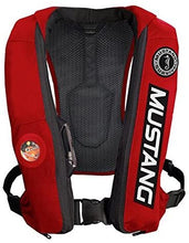Mustang Survival Corp Elite Inflatable PFD (Auto Hydrostatic) Competition Logo, Red
