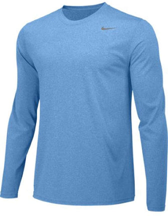 Nike Boys Legend Long Sleeve Athletic T-Shirt (Sky Blue, Small)
