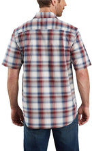 Carhartt Men's 104173 Rugged Flex Relaxed Fit Lightweight Plaid Shirt - 2X-Large Regular - Dark Barn Red