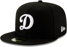 100% Authentic NWT, Los Angeles LA D Dodgers Black Hat, White Logo Very Rare Limited 95fifty Fitted Hat
