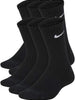 Nike Kids' Performance Cushioned Crew Training Socks (6 Pair)