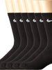 NIKE Unisex Performance Cushion Crew Socks with Bag (6 Pairs), Black/White, Medium